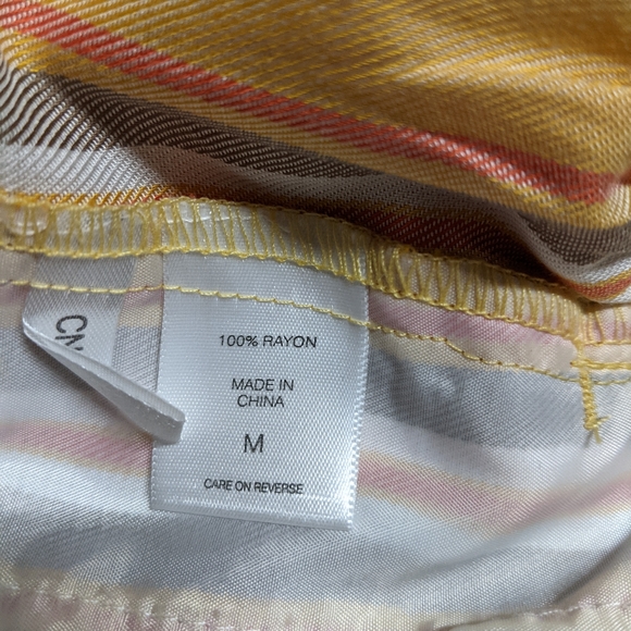 SOHO A New York & Co. Belted Paper Bag Pants Multi M - Picture 8 of 9